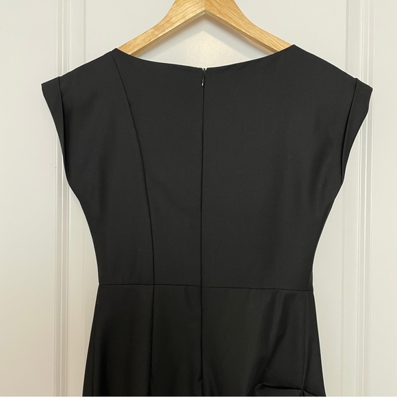 Business Casual Black Drape Dress Size S - Picture 8 of 14